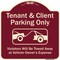 Signmission Designer Series-Tenant And Client Parking Violators Towed Away With Graph, 18" x 18", BU-1818-9751 A-DES-BU-1818-9751 - alternate 1